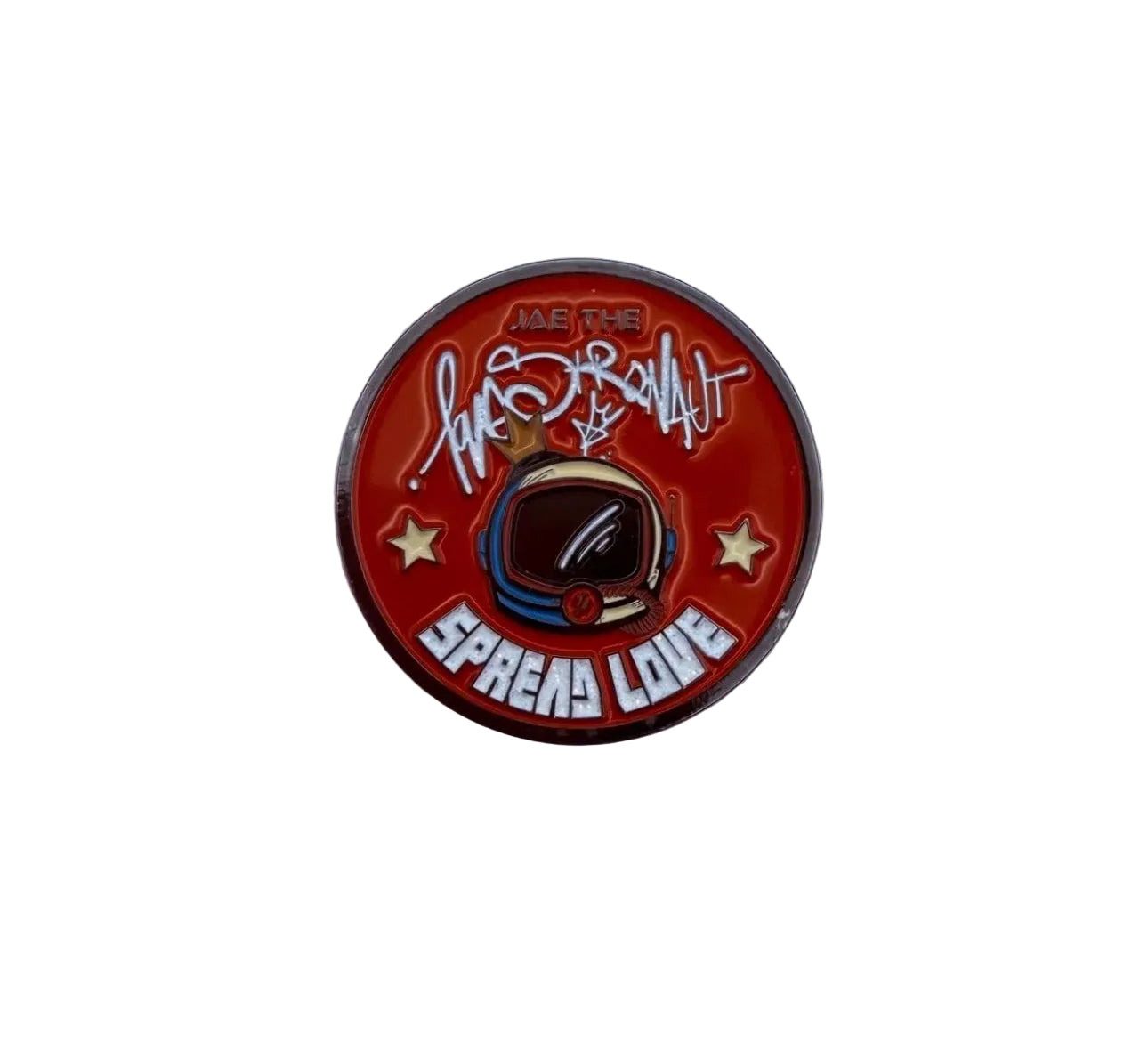 Lovestronaut Challenge Pin Coin (Orange)