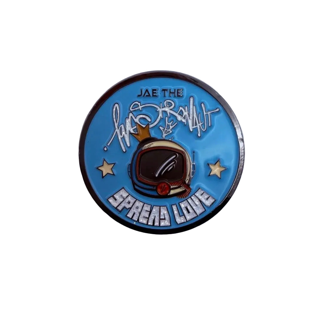 Lovestronaut Challenge Pin Coin (Blue)